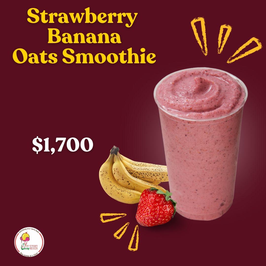 Strawberry Banana Oats Smoothie