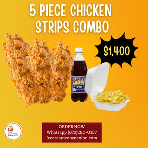 5 pc Chicken Strips with Fries & Drink