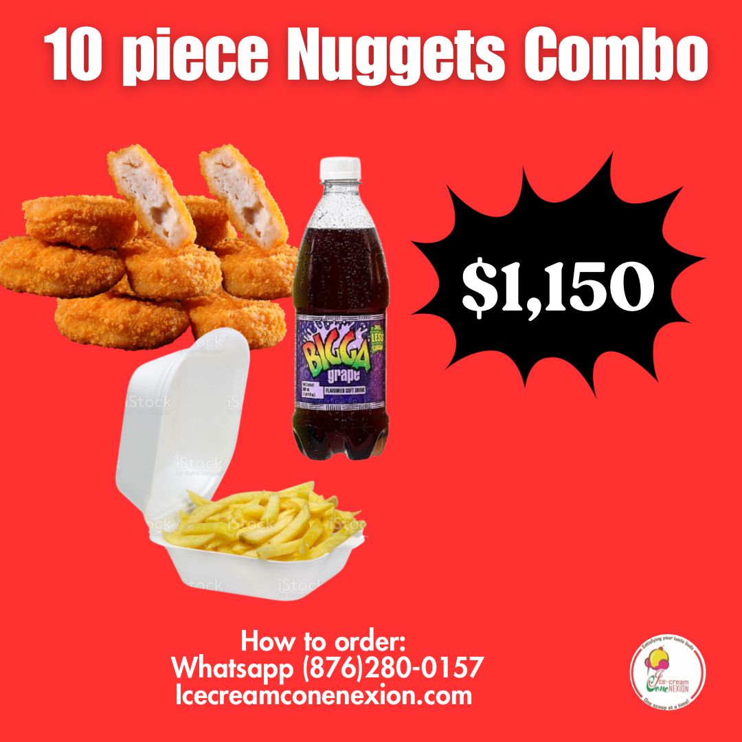 10pc Chicken Nuggets Combo – Ice Cream Conenexion