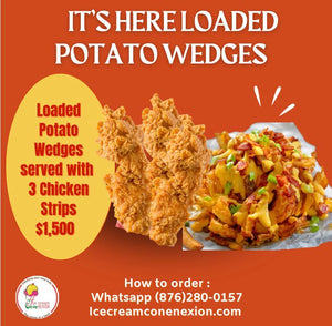 Loaded Potato Wedges & Chicken Strips Combo