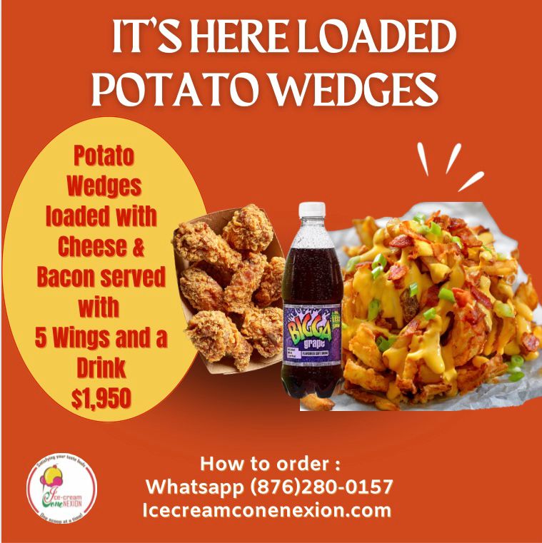 Loaded Potato Wedges & Wings Combo